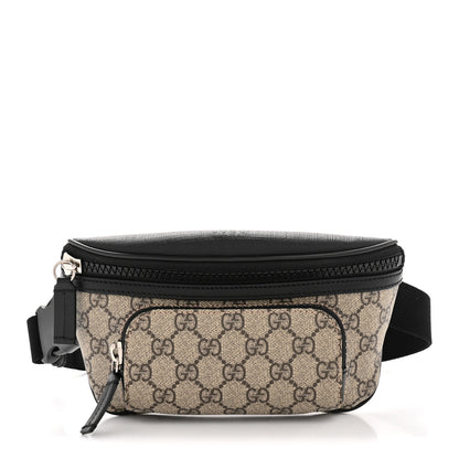 Gucci GG Supreme Monogram Belt Bag Black 1 of 11