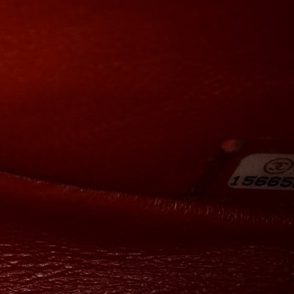 Chanel Lambskin Quilted Jumbo Double Flap Red 7 of 9