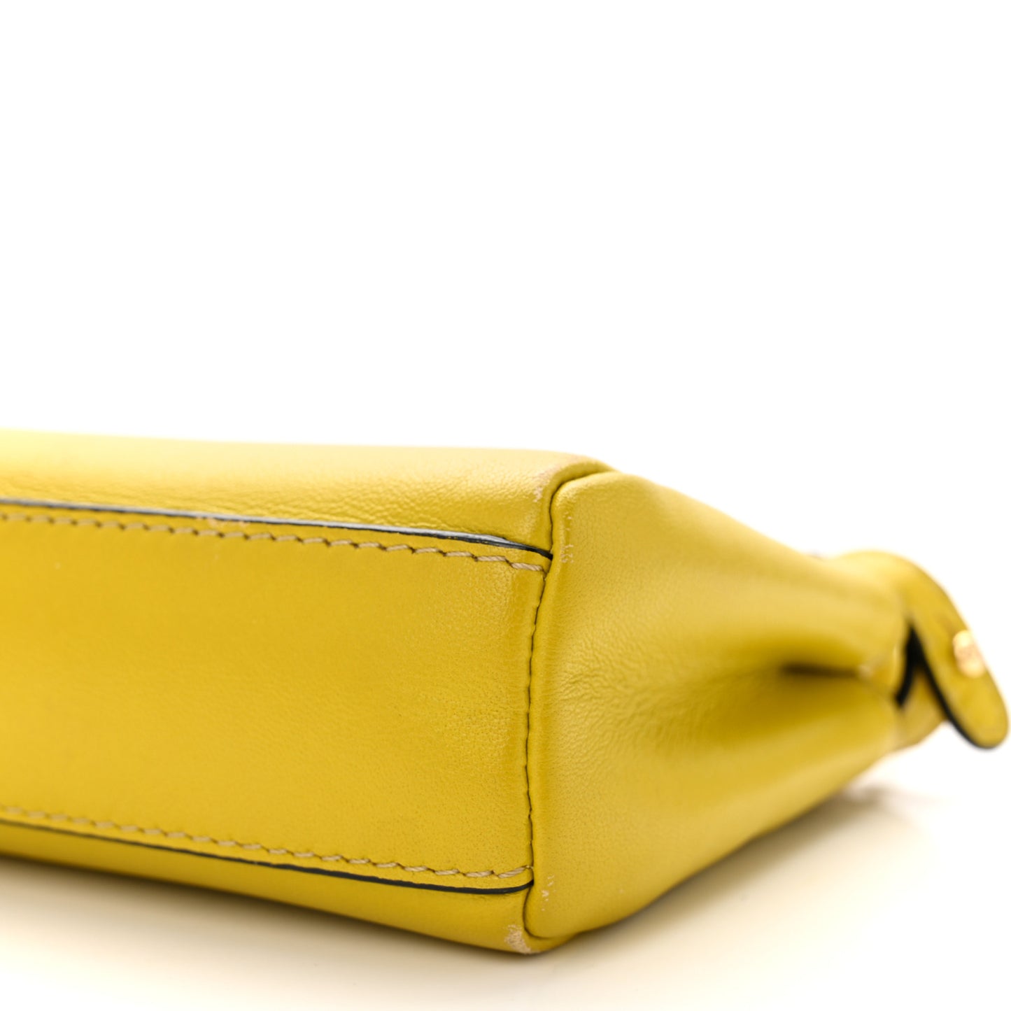 Shiny Nappa Micro Peekaboo Iconic Satchel Lime