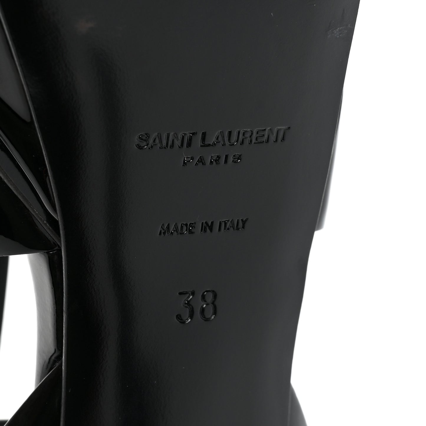 Patent Tribute 75 Platform Sandals 38 Black