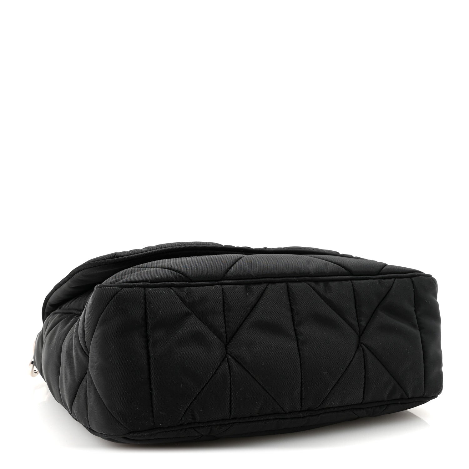 Prada Re-Nylon Quilted Padded Flap Shoulder Bag Black 6 of 11