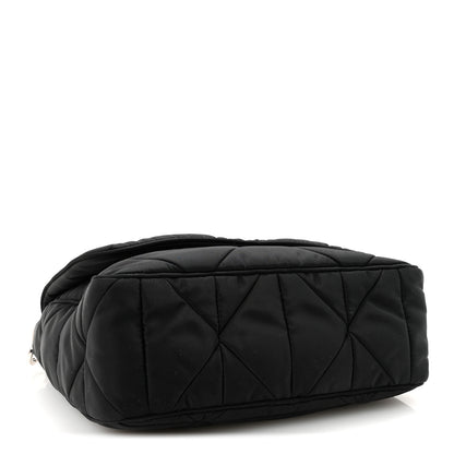 Prada Re-Nylon Quilted Padded Flap Shoulder Bag Black 6 of 11