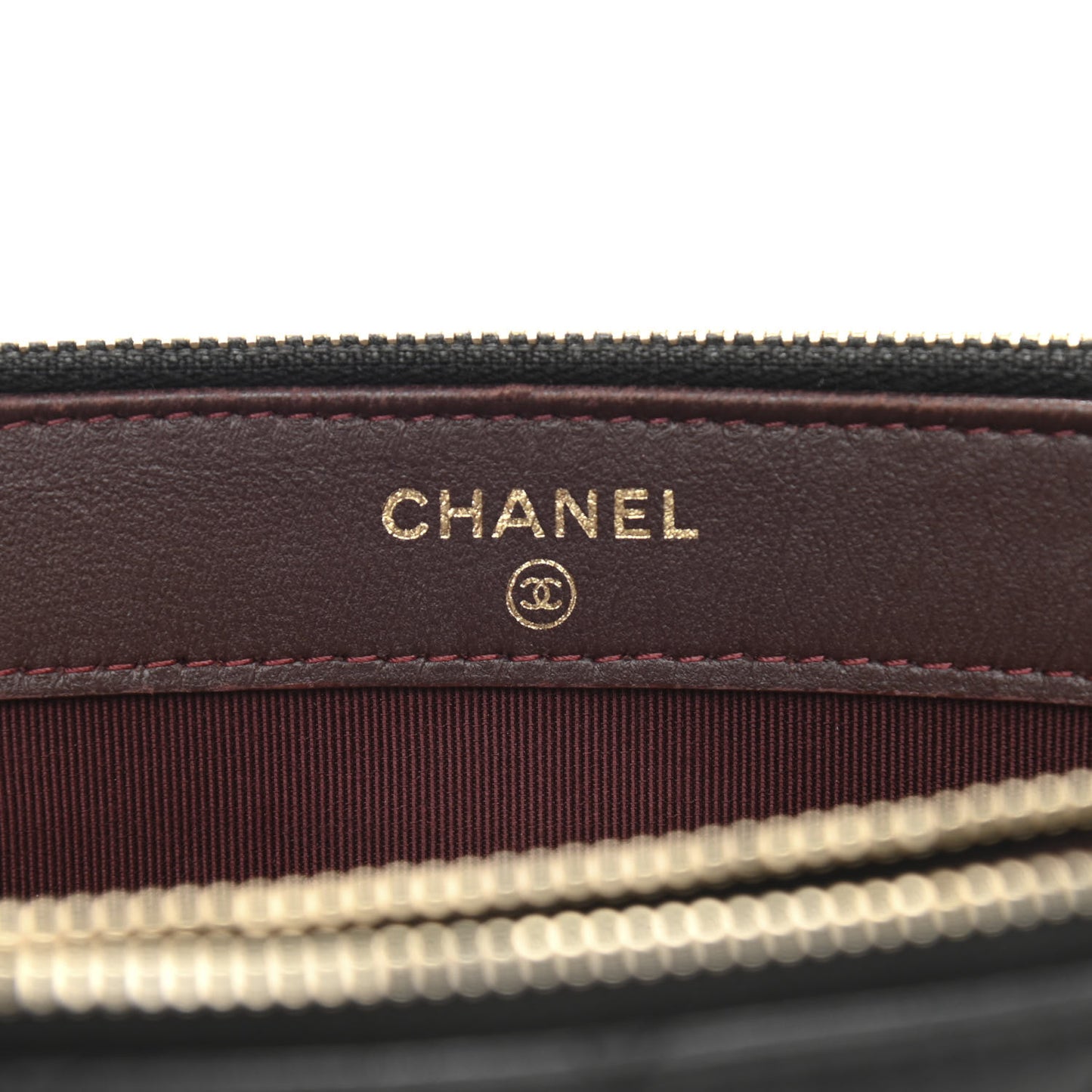 Lambskin Quilted Small Clutch With Chain Black