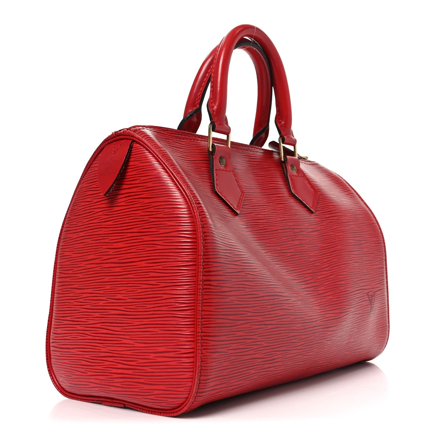 Louis Vuitton Epi Speedy 25 Castillan Red 3 of 10