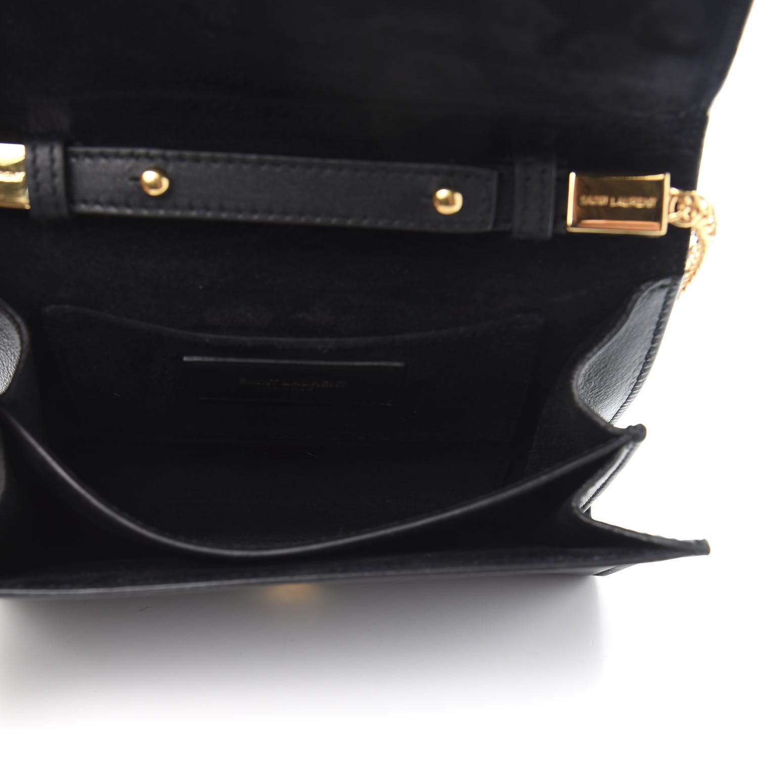 Saint Laurent Calfskin Small Classic Y Satchel Bag Black 5 of 11
