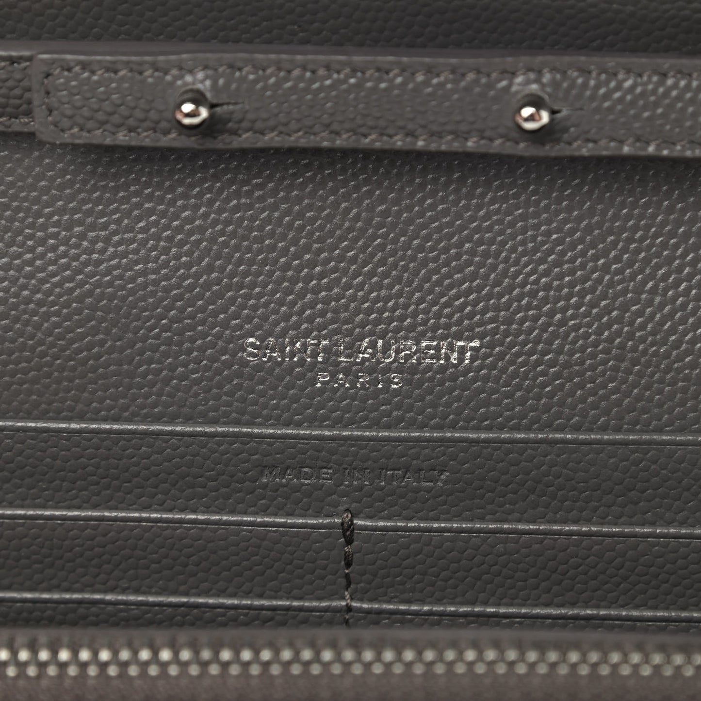 Grain De Poudre Matelasse Chevron Monogram Chain Wallet Earth