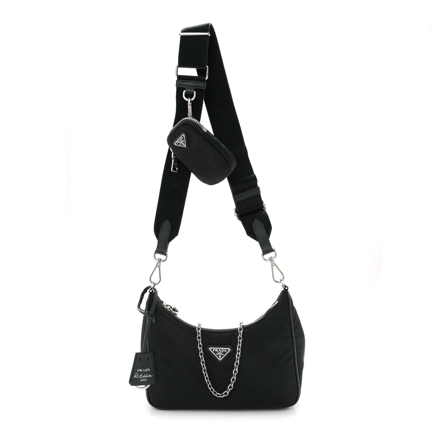 Nylon Re-Edition 2005 Shoulder Bag Smeraldo