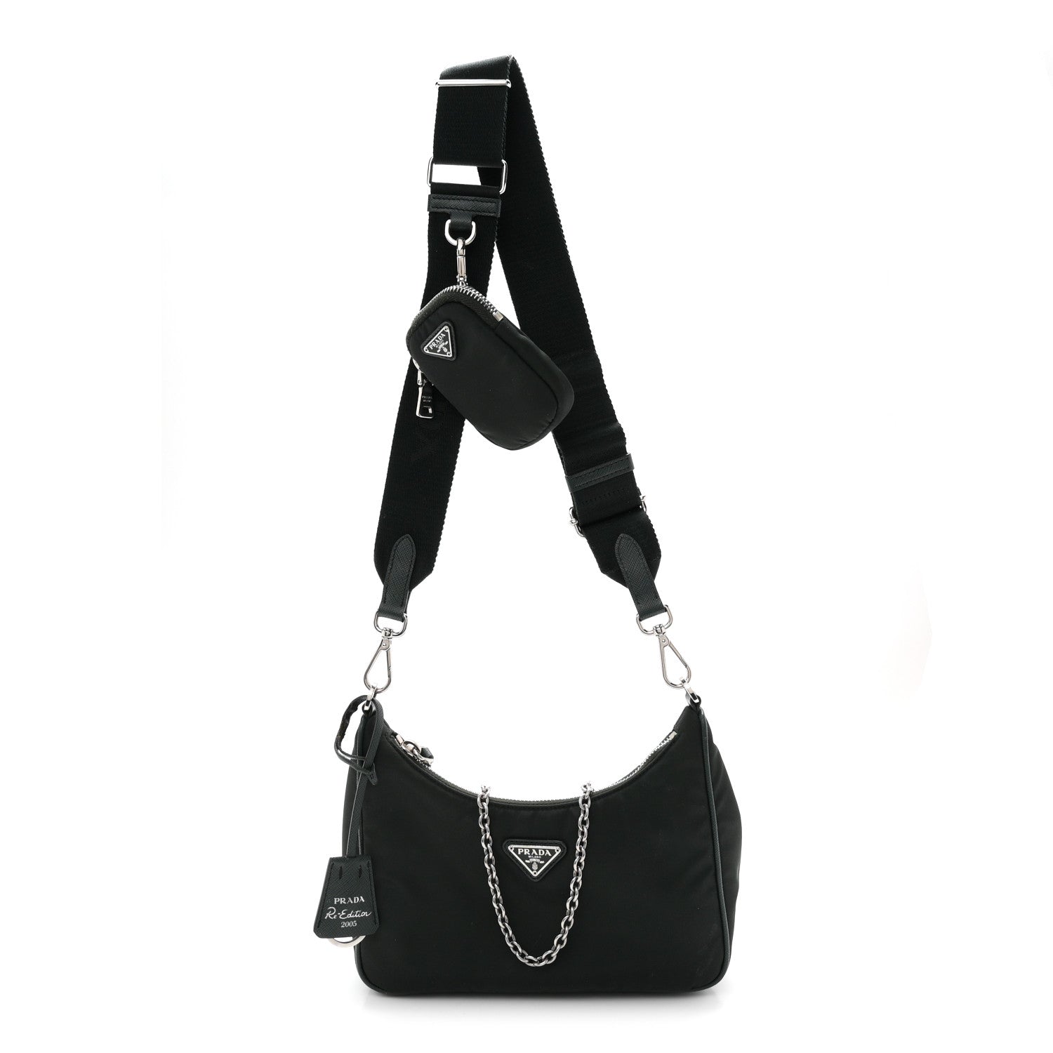 Prada Nylon Re-Edition 2005 Shoulder Bag Smeraldo 1 of 11