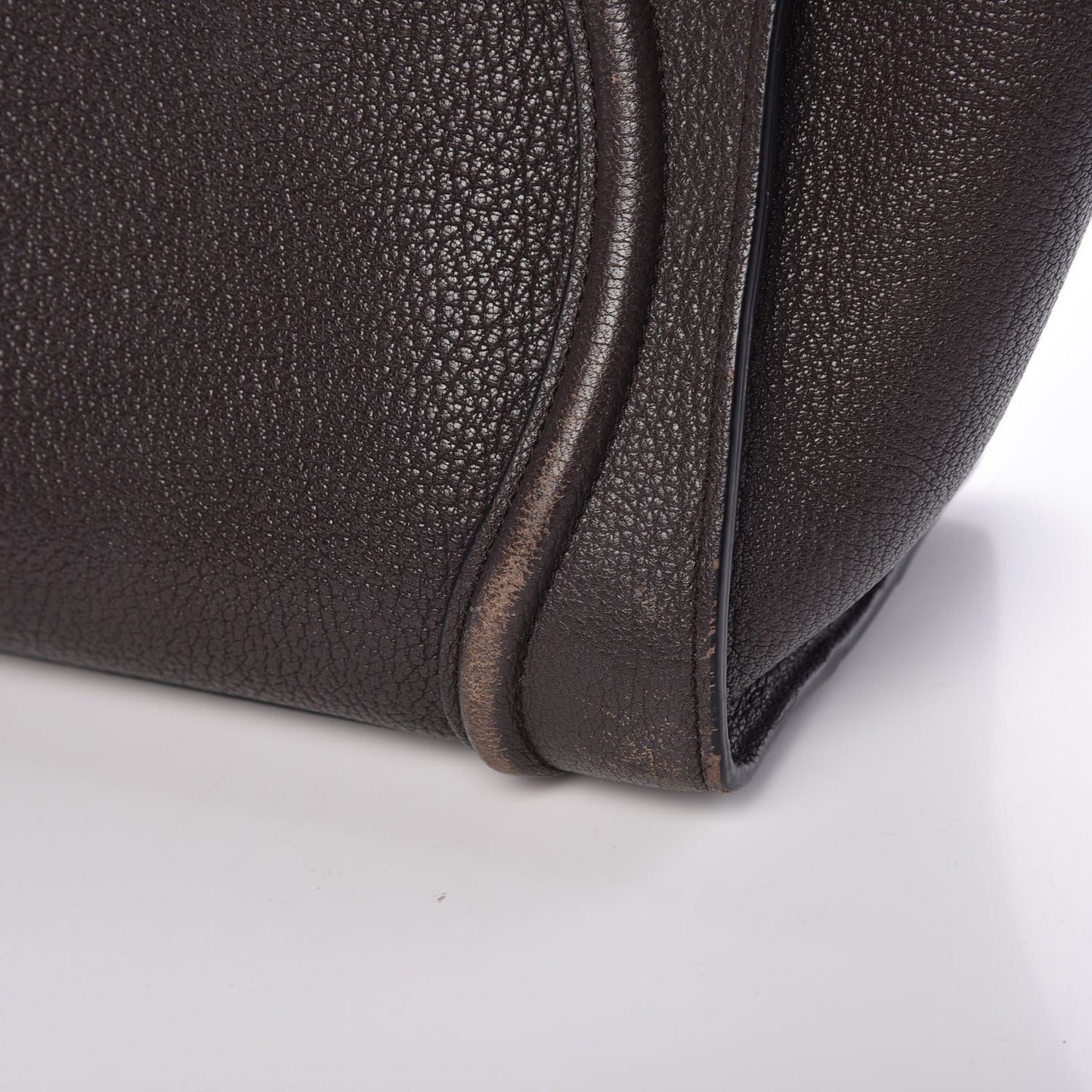 Goatskin Micro Luggage Dark Taupe