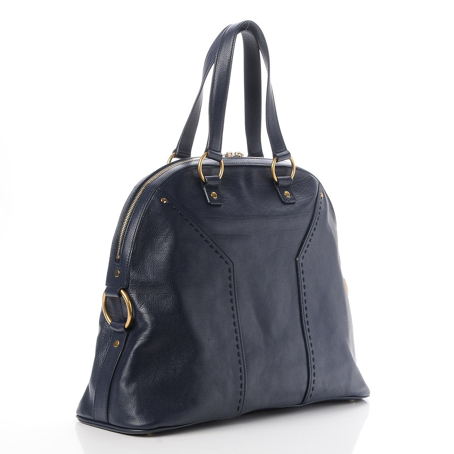 Calfskin Oversized Muse Navy Blue