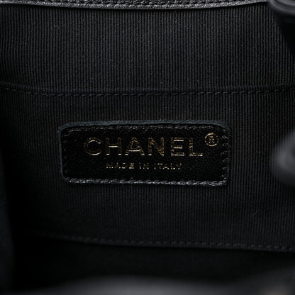 Chanel Lambskin Quilted Small Duma Drawstring Backpack Black 6 of 12