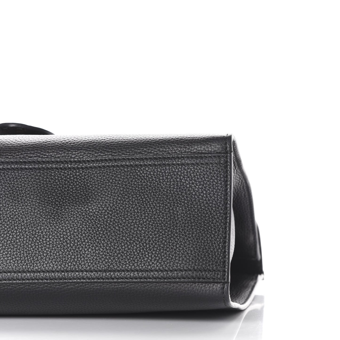 Calfskin Feline Medium GG Marmont Top Handle Bag Black