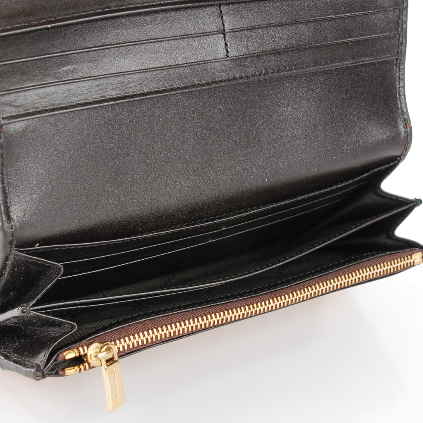 Haymarket Check Winsley Continental Wallet Chocolate