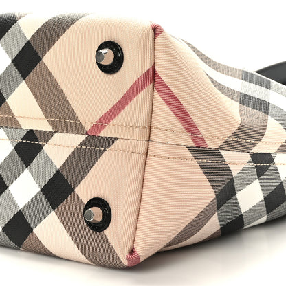 Burberry Nova Check Tote Black 9 of 9