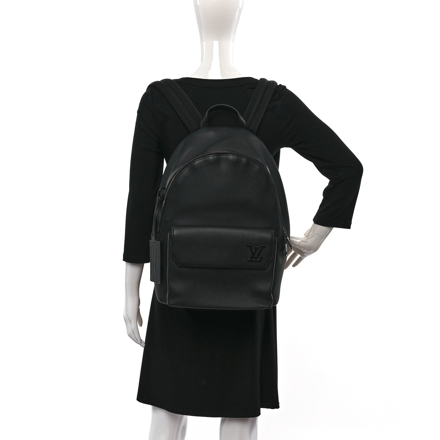 Louis Vuitton Aerogram Takeoff Backpack Black 2 of 8
