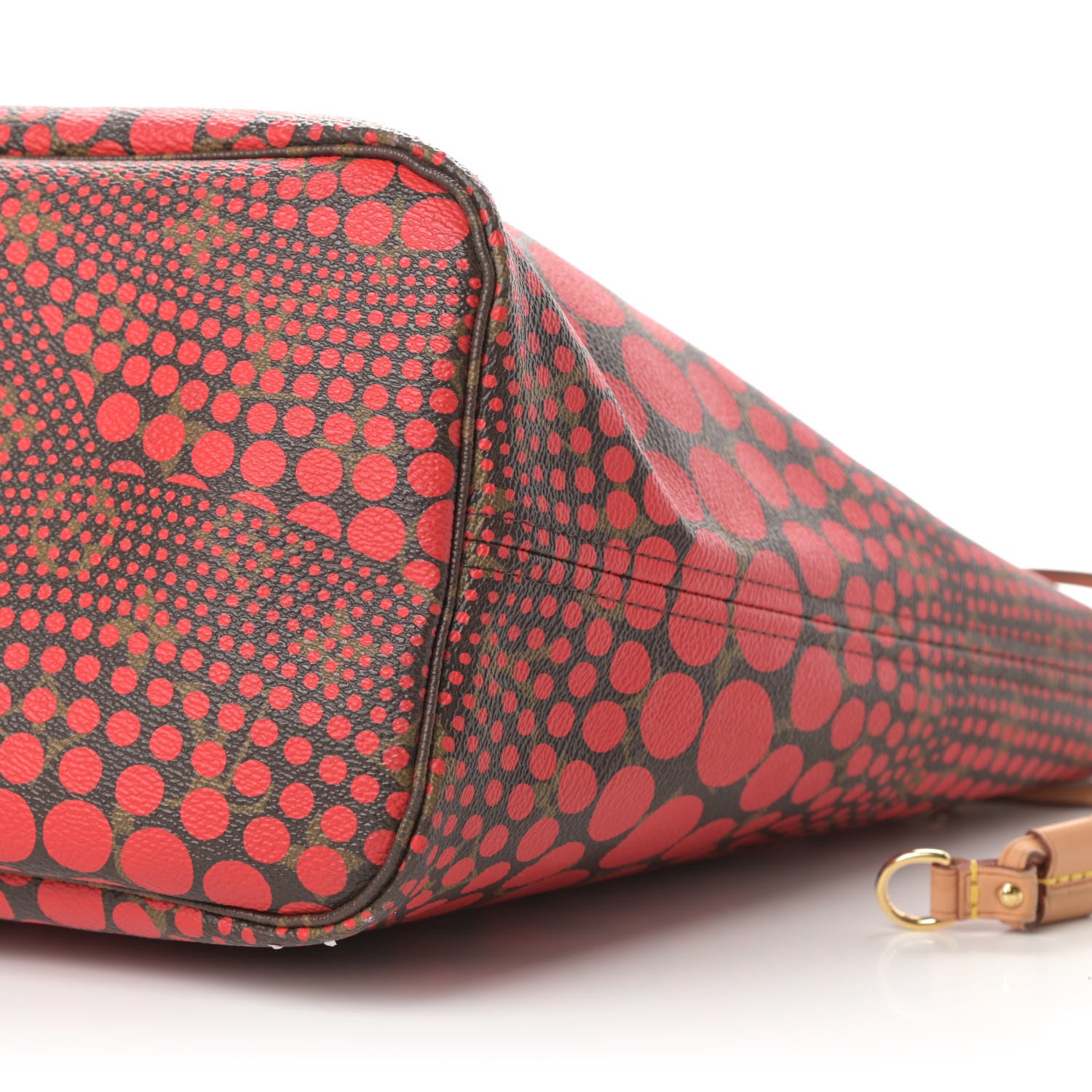 Louis Vuitton Monogram Kusama Waves Neverfull MM Red 10 of 17