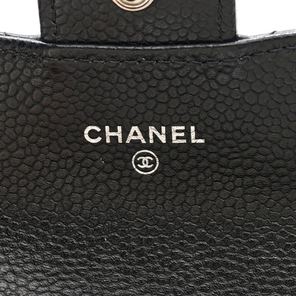 Chanel Caviar Quilted Flap Card Holder Wallet Black 6 of 8