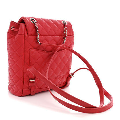 Chanel Lambskin Quilted Small Urban Spirit Backpack Red 2 of 12
