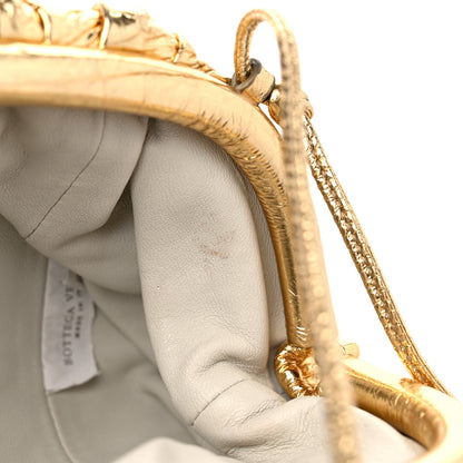 Bottega Veneta Metallic Crinkled Lambskin The Mini Pouch Oro 10 of 10