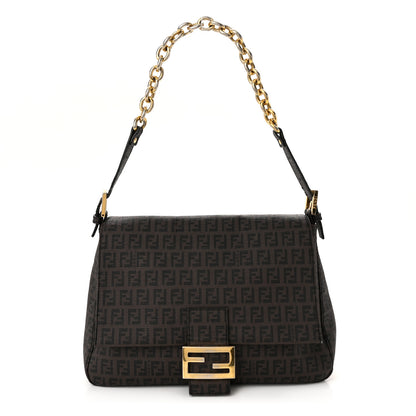 Fendi Zucchino Spalmati Forever Mama Baguette Moro Black 1 of 11