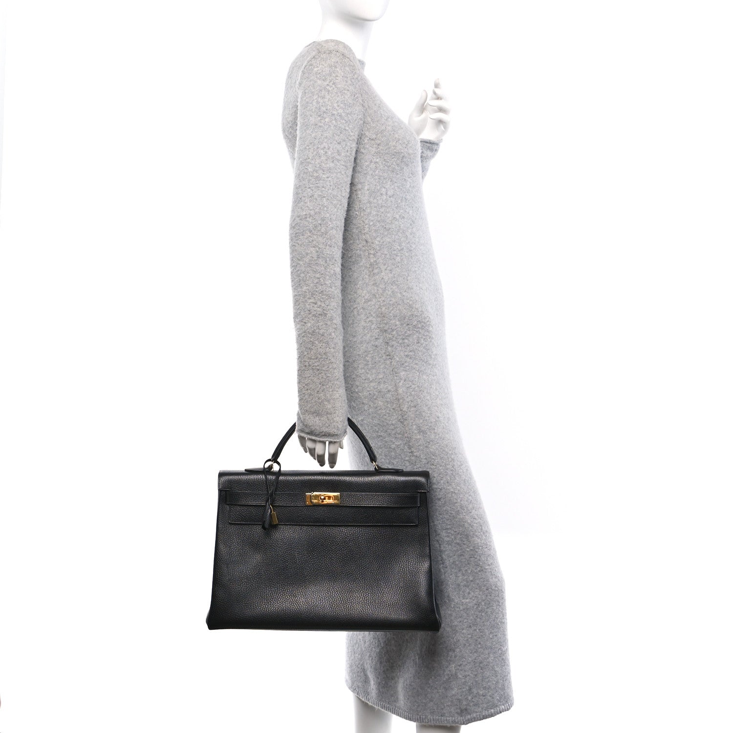 Hermes Ardennes Kelly Retourne 40 Black 2 of 13