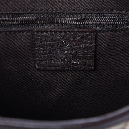 Gucci Monogram Web Small Jackie O Hobo Dark Brown 6 of 7