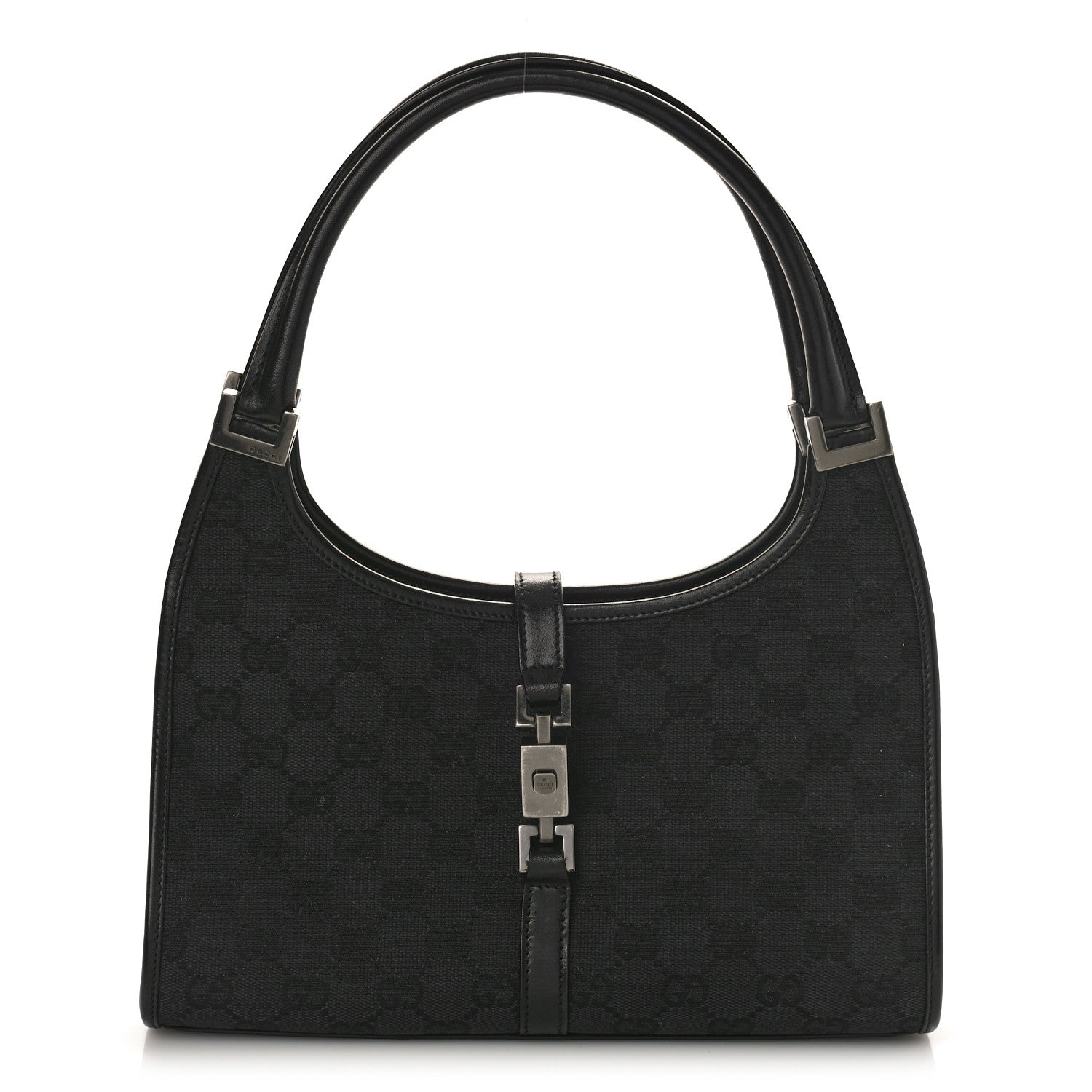 Gucci Monogram Small Bardot Black 1 of 9