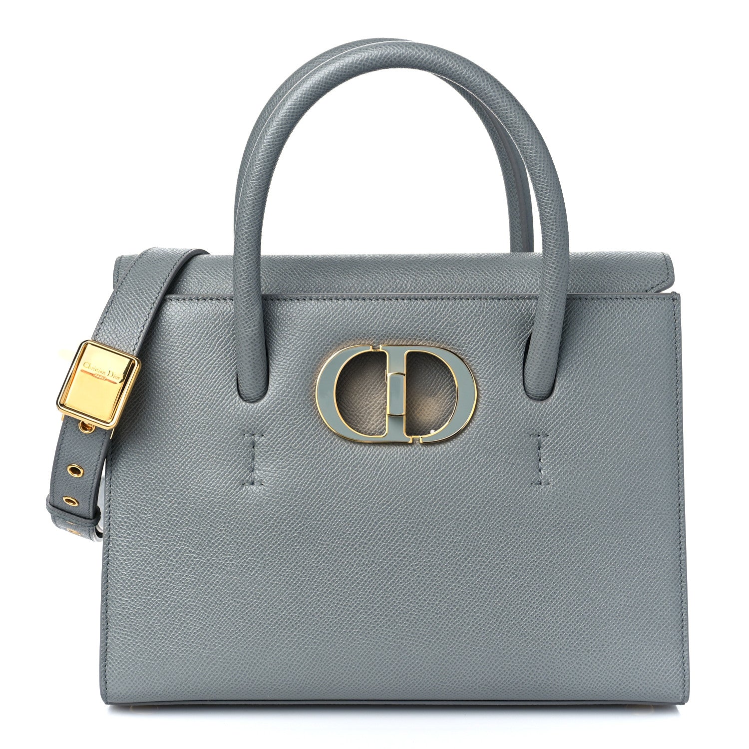 Christian Dior Grained Calfskin Medium St. Honore Tote Cloud Blue 1 of 9