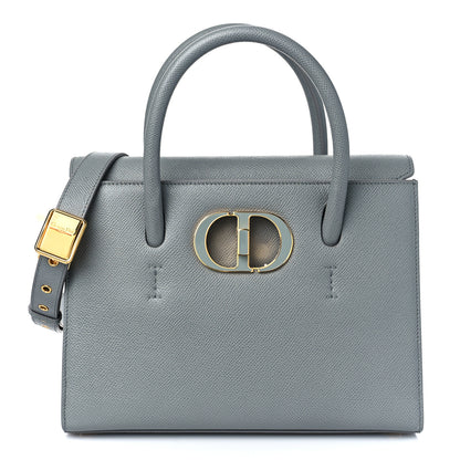 Christian Dior Grained Calfskin Medium St. Honore Tote Cloud Blue 1 of 9