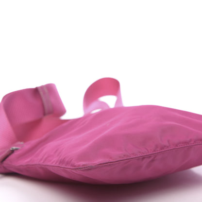Prada Nylon Vela Flat Messenger Bag Fuxia 10 of 12