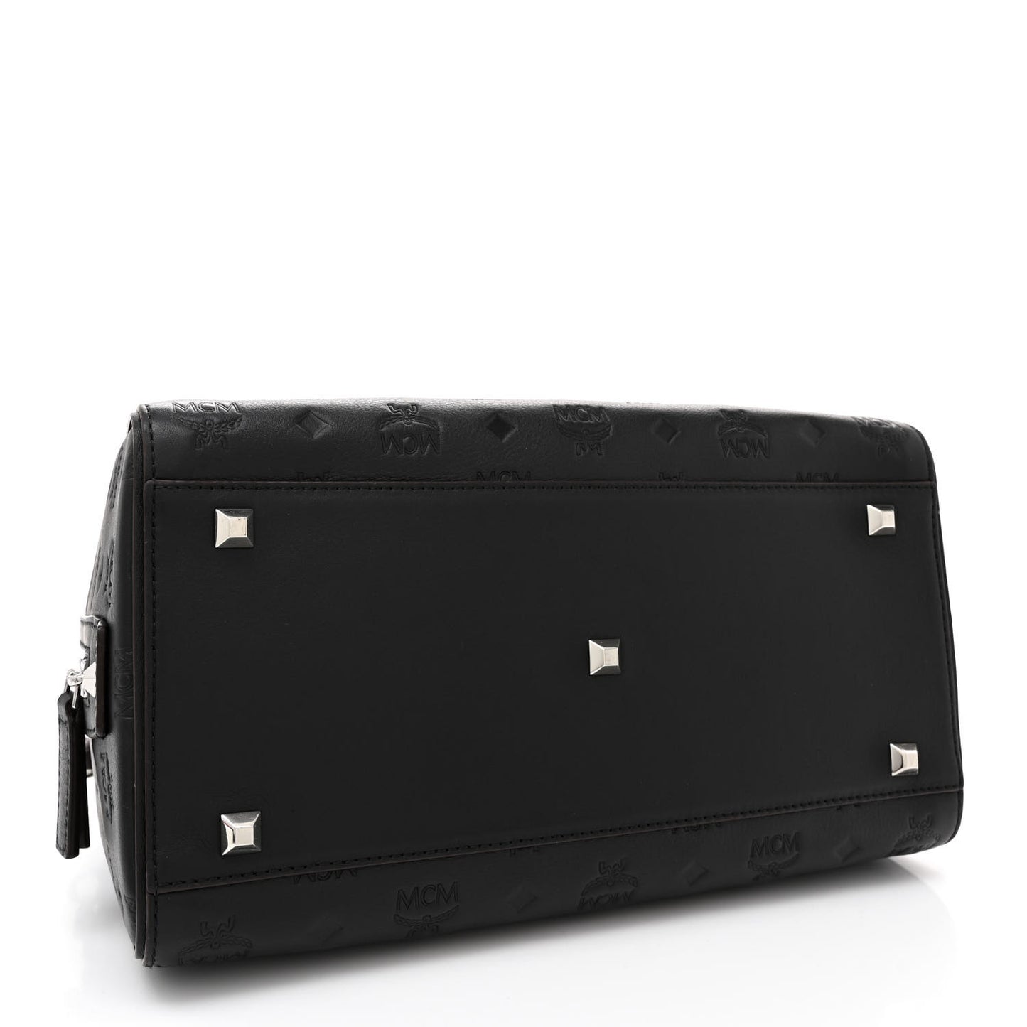 Calfskin Ottomar Monogram Essential Boston Bag Black