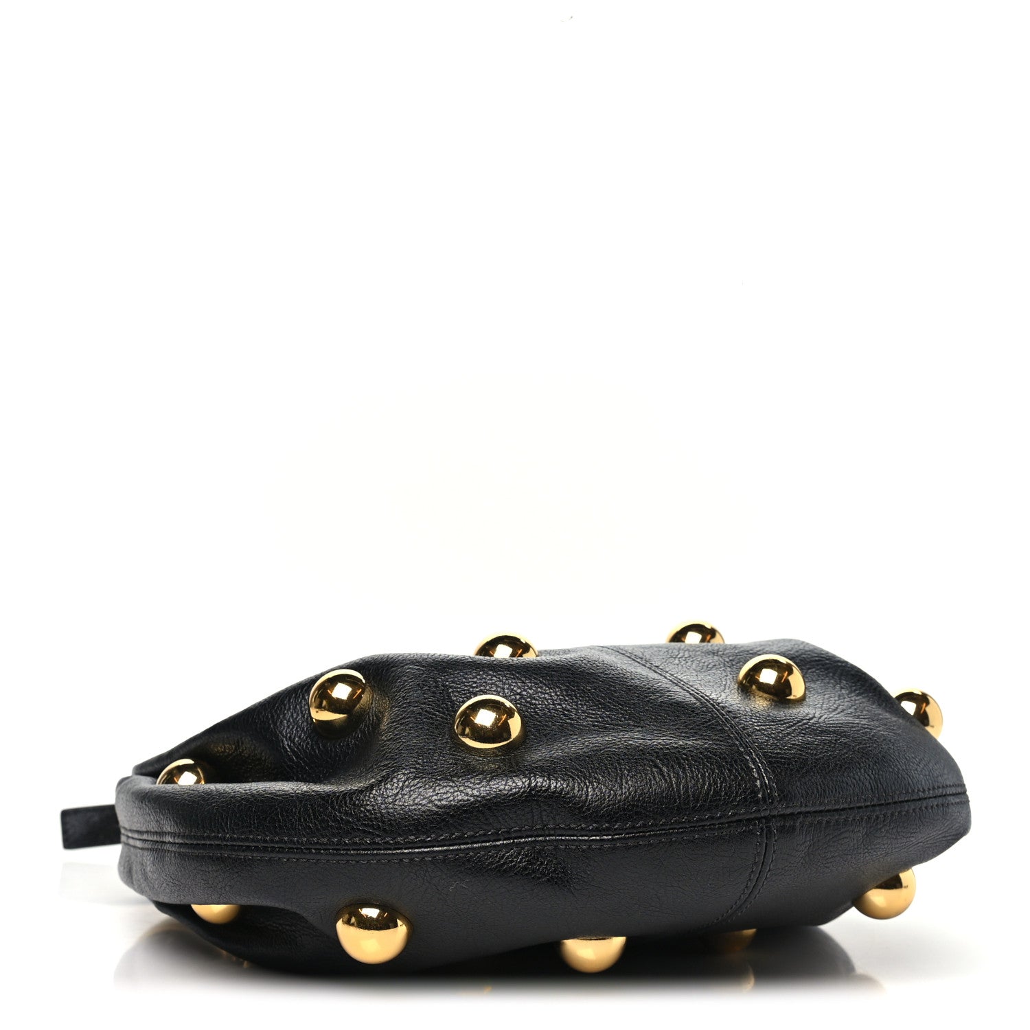 Chloe Calfskin Studded Small Bracelet Hobo Bag Black 3 of 8