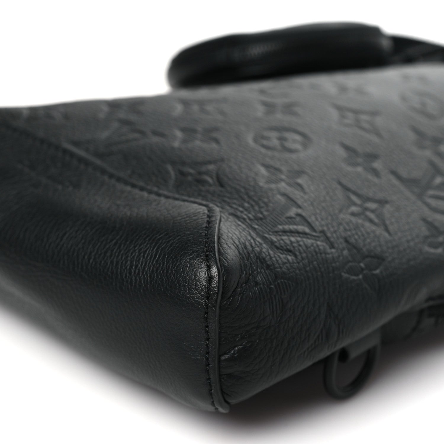 Louis Vuitton Calfskin Shadow Monogram Duo Slingbag Black 9 of 9
