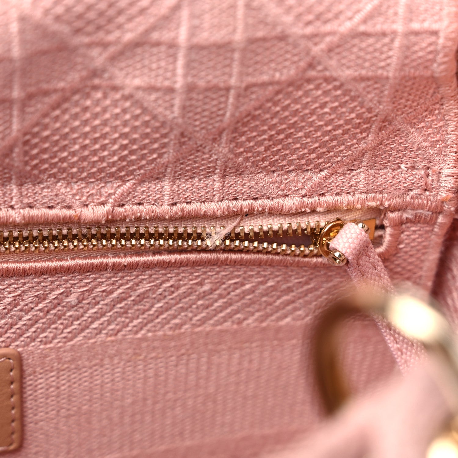 Christian Dior Canvas Embroidered Cannage Medium Lady D-Lite Pink 11 of 13
