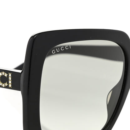 Gucci Crystal Square Frame GG Sunglasses GG0418S Black 8 of 9
