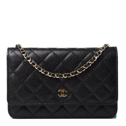 Chanel Caviar Quilted Wallet On Chain WOC Black 1 of 4
