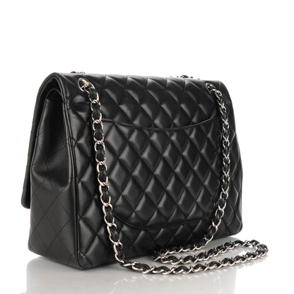 Chanel Lambskin Quilted Maxi Double Flap Black 3 of 8