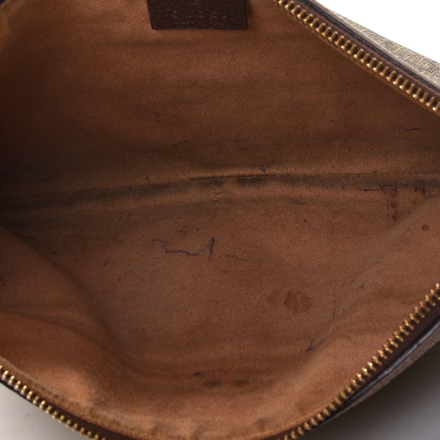 Gucci GG Supreme Monogram Large Ophidia Pouch Clutch Brown 5 of 13