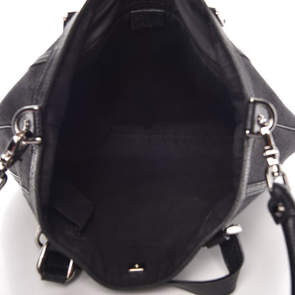 Gucci Nylon Monogram Medium Abbey Convertible Tote Black 6 of 12
