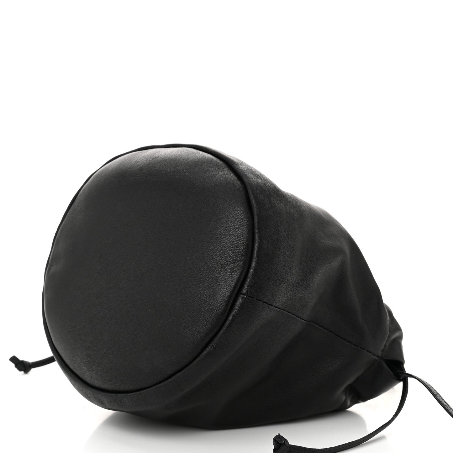 Smooth Calfskin Aria Bucket Bag Black