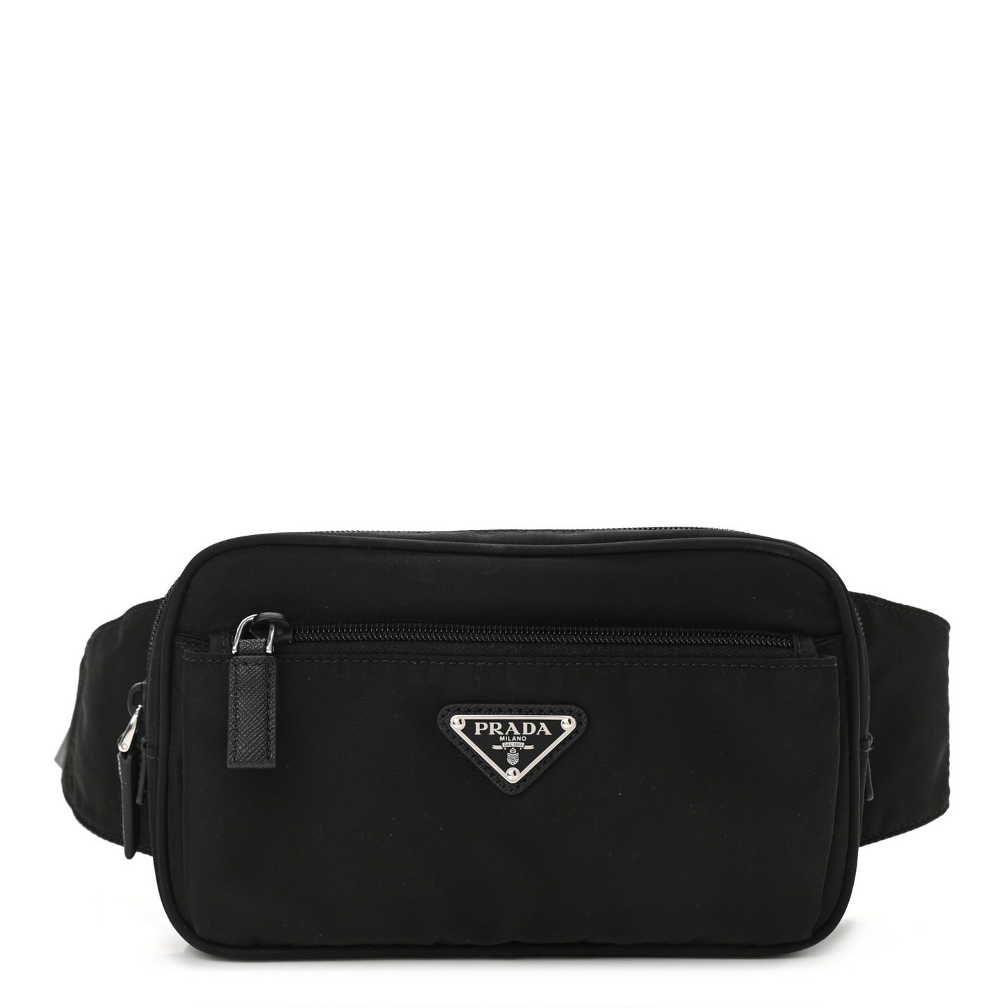 Tessuto Nylon Saffiano Belt Bag Black