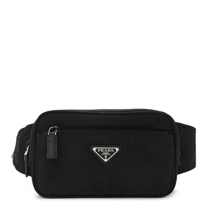 Prada Tessuto Nylon Saffiano Belt Bag Black 1 of 9