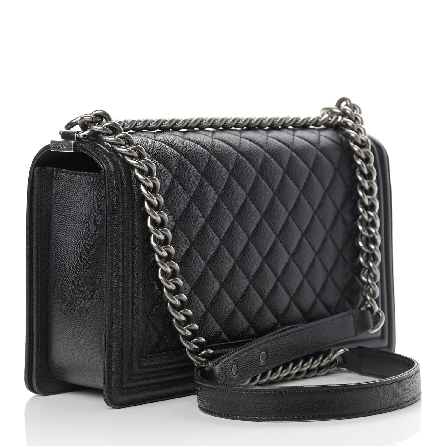 Chanel Caviar Quilted New Medium Boy Flap Black 3 of 10