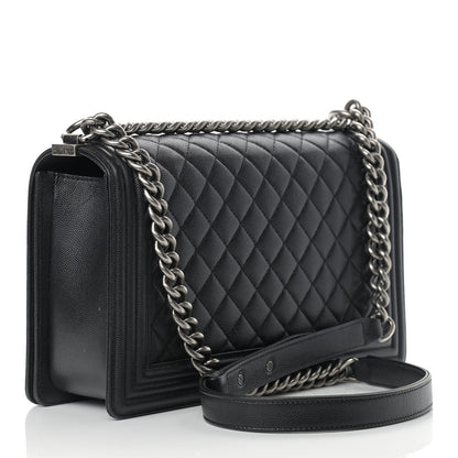 Chanel Caviar Quilted New Medium Boy Flap Black 3 of 10