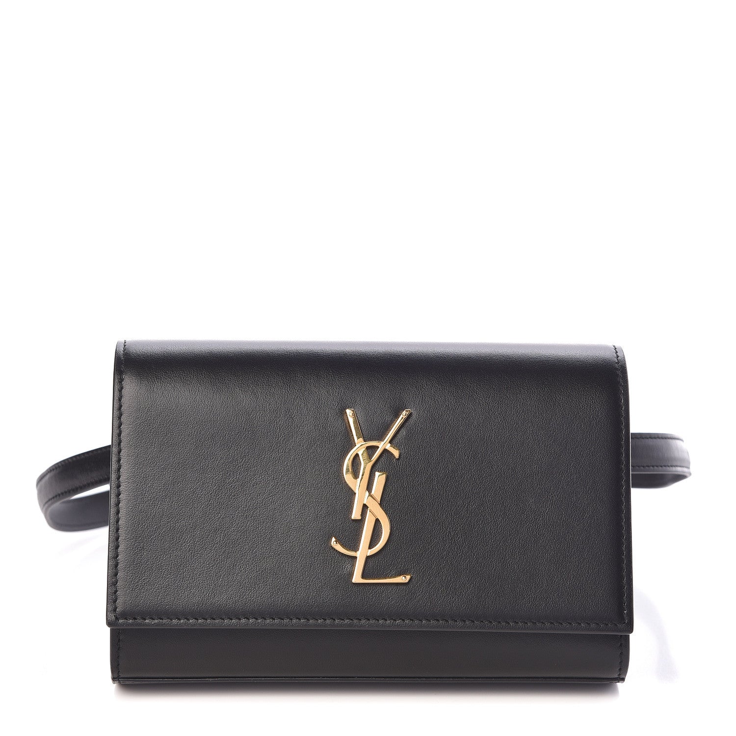 Saint Laurent Smooth Calfskin Monogram Kate Belt Bag Black 1 of 9