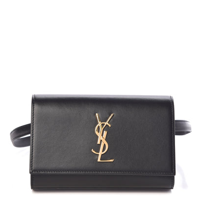 Saint Laurent Smooth Calfskin Monogram Kate Belt Bag Black 1 of 9