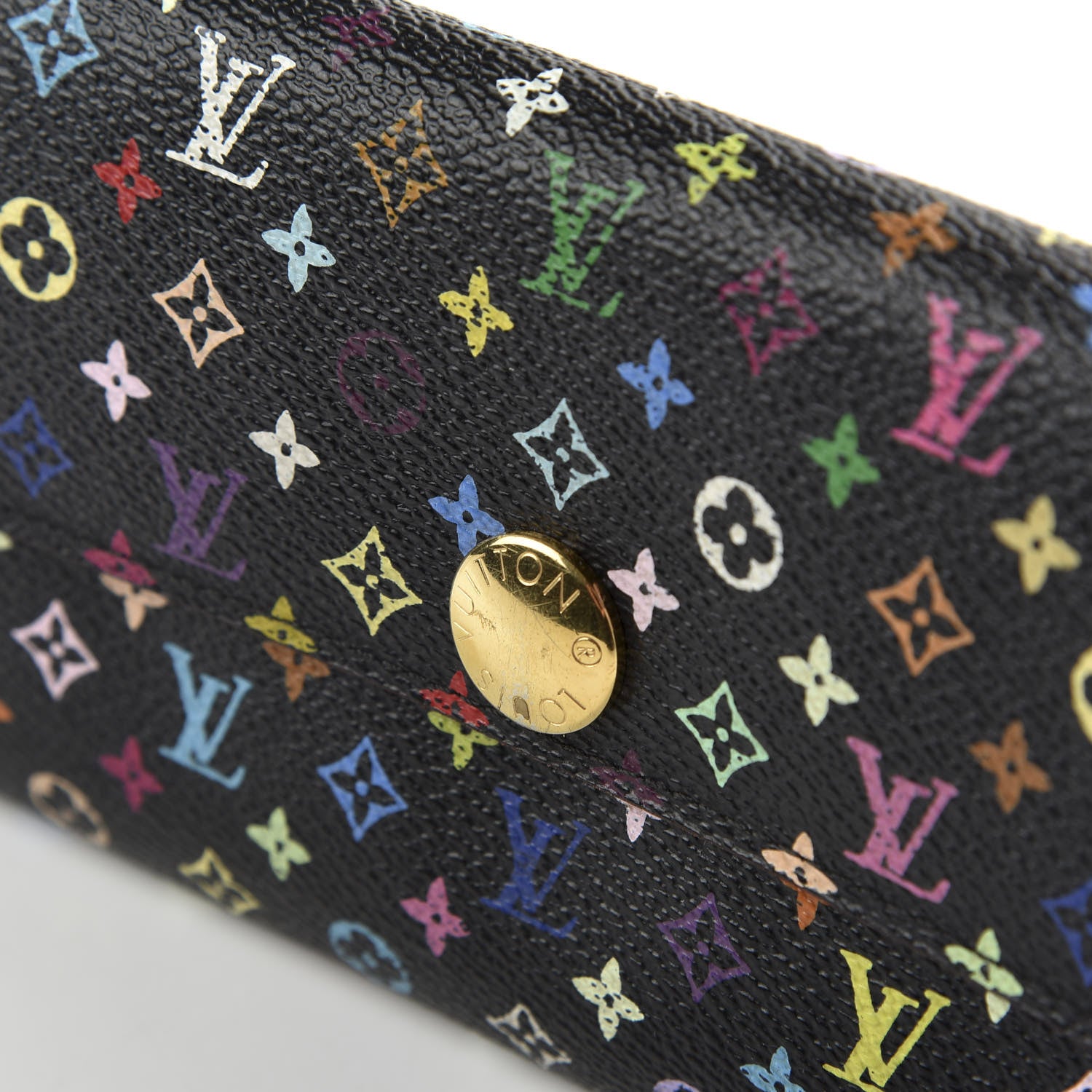 Louis Vuitton Monogram Multicolor Sarah Wallet Black Grenade 9 of 10