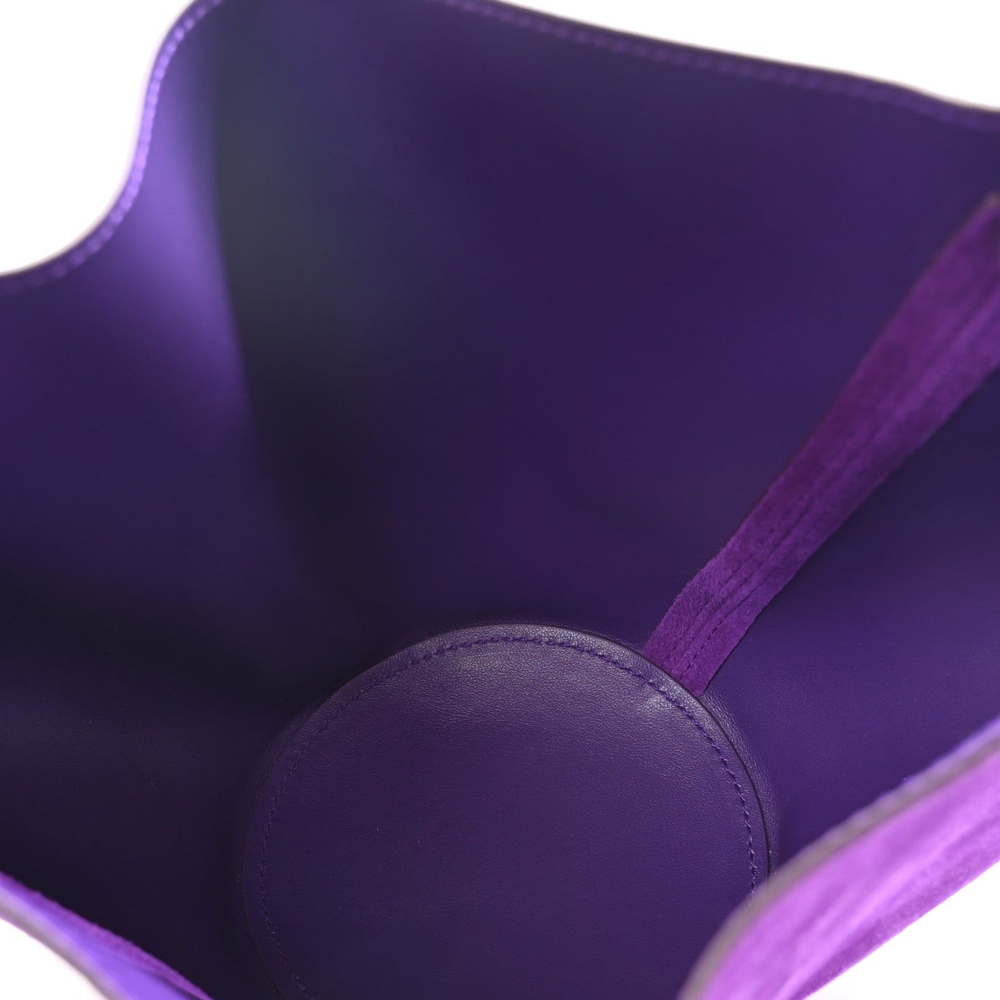 Suede Calfskin Mini Lotus Tote Violet