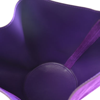 Khaite Suede Calfskin Mini Lotus Tote Violet 5 of 9