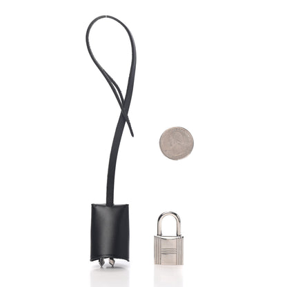 Hermes Vache Hunter Lock and Key Clochette Set Black 2 of 2
